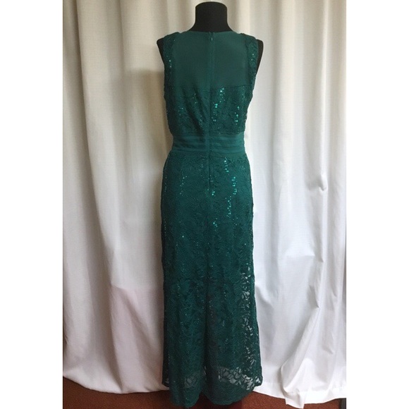 Floral Lace Sequined Dress - Picture 2 of 6